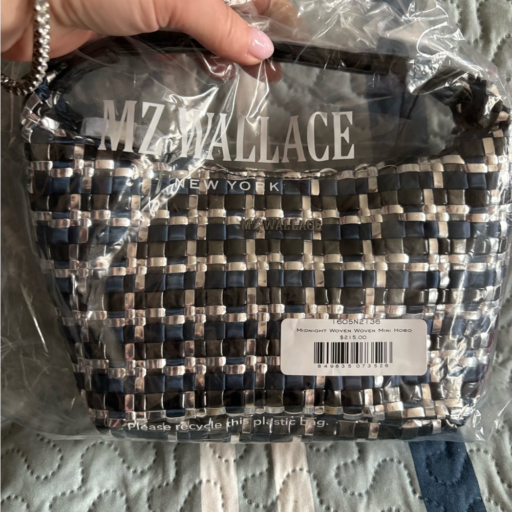MZ Wallace Midnight Woven Hobo Bag